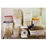 Lots of Asst. Plastic Food Containers & Food Scale Lots of Asst. Plastic Food Containers & Food Scale