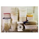 Lots of Asst. Plastic Food Containers & Food Scale