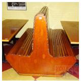 Slat Style Wooden 2 Sided Booth Bench. 72' w. Slat Style Wooden 2 Sided Booth Bench. 72' w.