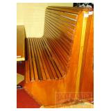 Single Slat Style Wooden Booth Bench. 72' wide. Single Slat Style Wooden Booth Bench. 72' wide.