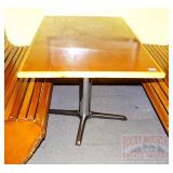Wood Top Dining Table w/ Double Pedestal Base. Wood Top Dining Table w/ Double Pedestal Base.