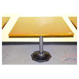 Single Pedestal Dining Table. 37"X37"