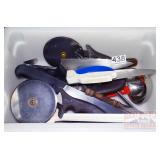 Knives, Rolling Cutter & Asst. Kitchen Utensils in