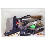 Knives, Ice Cream Scoop & Asst. Utensils in