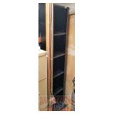 Black Bookshelf w/ Adjustable Shelves.