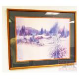 Landscape Print, Framed & Double Matted.