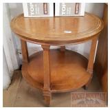 1960's Round End Table. 23X24