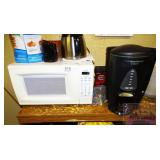 Galaxy microwave and Hamilton Beach Brew Station.