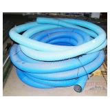 Blue 4" Flexible Pipe.