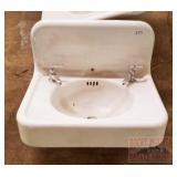 Vintage Cast Iron Sink. 25' wide.