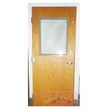 Solid 36' Door with Window & Hardware.
