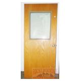 Solid 36" Door with Window & Hardware.