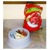 Partial Bag Purina One Dog Food, Dog Dish & More. Partial Bag Purina One Dog Food, Dog Dish & More.