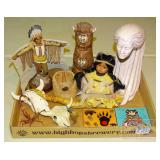 Assorted Indian & Western Style Figurines & More. Assorted Indian & Western Style Figurines & More.