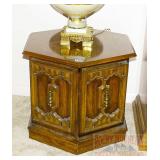 Hexagon End Table w/ Storage. 19'X22'. Hexagon End Table w/ Storage. 19'X22'.
