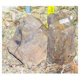 2 6' Petrified Wood Slabs. 2 6' Petrified Wood Slabs.