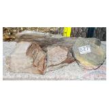 4 Pieces Petrified Wood. 4 Pieces Petrified Wood.