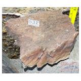 6' Petrified Wood Slab. 6' Petrified Wood Slab.