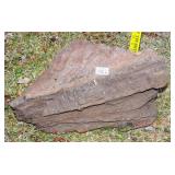 Red Petrified Wood Slab, 8' high. Red Petrified Wood Slab, 8' high.
