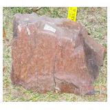 Dark Red Petrified Wood Slab.