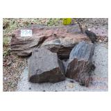 3 Pieces of Petrified Wood. 3 Pieces of Petrified Wood.