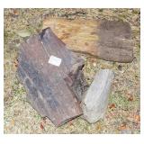 3 Pieces of Petrified Wood. 3 Pieces of Petrified Wood.