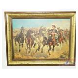 Vintage Charles M. Russell Print. 20.5'X27' Vintage Charles M. Russell Print. 20.5'X27'