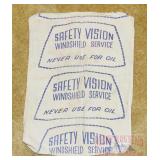 Vintage Cloth Service Station Windshield Towel.