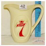 Vintage Seagram's 7 Advertising Pitcher. Vintage Seagram's 7 Advertising Pitcher.