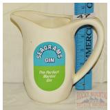 Seagram's Gin Advertising Pitcher. Seagram's Gin Advertising Pitcher.