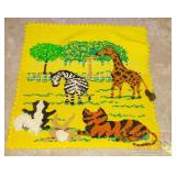 Very Cute Vintage Hand Made Child's Afghan. Very Cute Vintage Hand Made Child's Afghan.