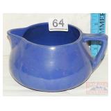 Vintage Blue Pottery Pitcher.