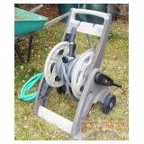 Hose-Mobile Hose Reel w/ Hose & Spray Nozzle.