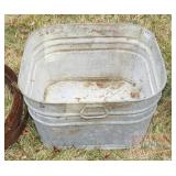 Galvanized Wash Tub. Galvanized Wash Tub.