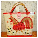 Super Cool Retro Jeweled Rooster Purse.