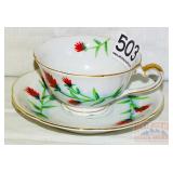 Lefton Indian Paint Brush Cup & Saucer Lefton Indian Paint Brush Cup & Saucer