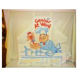Cool Vintage 'Genius At Work' Apron. Cool Vintage 'Genius At Work' Apron.