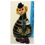 Vintage Figural Art Glass Decanter *AS IS*