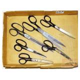 6 Pairs of Scissors. 6 Pairs of Scissors.