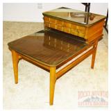 Mid-Century Mersman Step End Table. Mid-Century Mersman Step End Table.