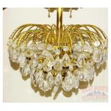 Polished Brass Hanging Light Fixture. Polished Brass Hanging Light Fixture.