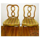 2 Vintage French Provincial Side Chairs.