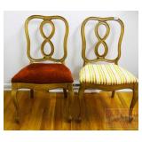 2 Vintage French Provincial Side Chairs.