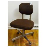 Vintage Roll-Around Adjustable Office Chair.