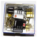 Assorted Small Pad Locks with Keys. Assorted Small Pad Locks with Keys.