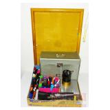 Metal File Box, Tons of Pens, Corkboard & More. Metal File Box, Tons of Pens, Corkboard & More.