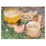 Lots of Assorted Terra Cotta & Other Pots. Lots of Assorted Terra Cotta & Other Pots.