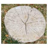 2 Concrete Stump Style Stepping Stones. 2 Concrete Stump Style Stepping Stones.