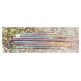 Assorted Steel Stakes. Assorted Steel Stakes.