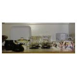 Assorted Vintage Glassware. Assorted Vintage Glassware.